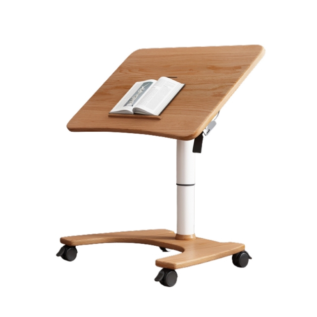 Neuer klassischer pneumatischer Flip-Top-Schreibtisch aus roter Eiche 