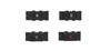 HMP10-A-BU Duplex-Buchse für AO2-Panel, 8-Draht, 4 Schaltkreise, A BU