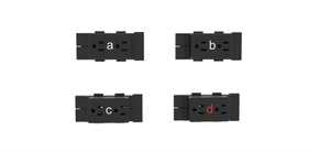 HMP10-A-BU Duplex-Buchse für AO2-Panel, 8-Draht, 4 Schaltkreise, A BU