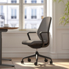 Moderner, ergonomischer, drehbarer Bürostuhl aus Netzstoff mit verstellbarer Kopfstütze und Hebefunktion, bestehend aus Stoff, Metall und Nylon