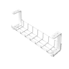 Stahlmaterial spart Platz unter dem Schreibtisch und bietet maßgeschneiderte Drahthalterungen 