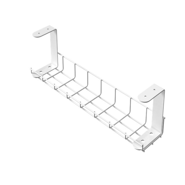 Stahlmaterial spart Platz unter dem Schreibtisch und bietet maßgeschneiderte Drahthalterungen 